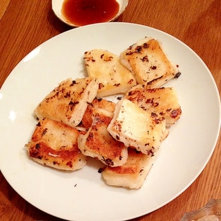 魚焼きグリル使用☆焼き餅チーズ乗せ